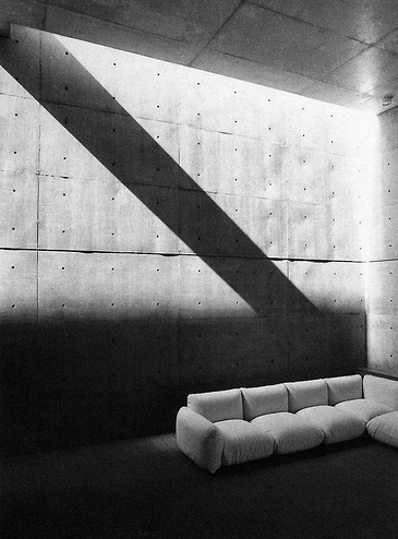 Iluminación sobre el hormigón armado. Casa Koshino - Tadao Ando